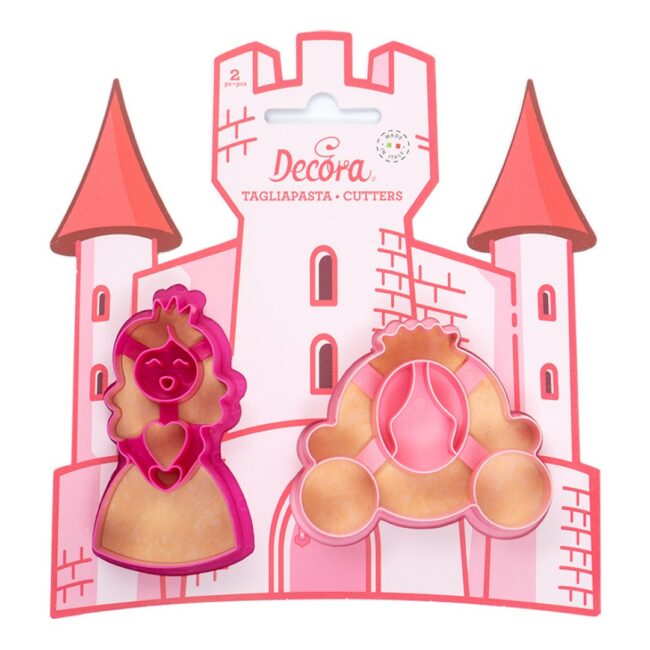 SET OF 2 PRINCESS PLASTIC COOKIE CUTTERS - Image 3
