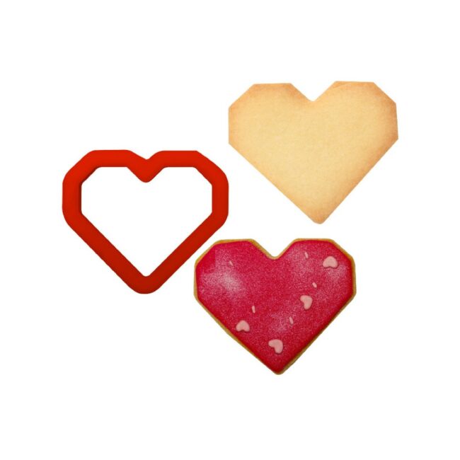 PLASTIC COOKIE CUTTERS HEART 7X5X2.2CM - Image 4