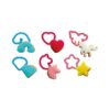 SET OF 6 UNICORN PLASTIC MINI COOKIE CUTTERS