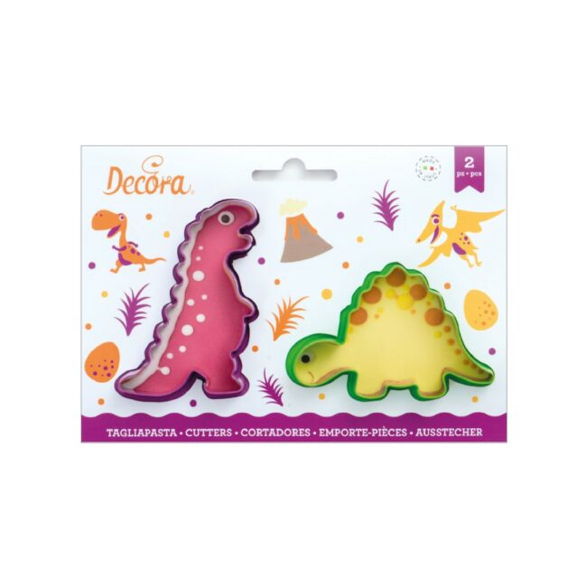 SET OF 2 PLASTIC COOKIE CUTTERS - JURASSIC - Image 3
