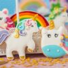 MAGIC UNICORNS PLASTIC COOKIE CUTTERS 8/10XH2.2CM - 2PCS - Image 3