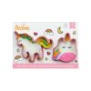 MAGIC UNICORNS PLASTIC COOKIE CUTTERS 8/10XH2.2CM - 2PCS - Image 2