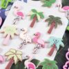 FLAMINGO AND PALM PLASTIC COOKIE CUTTERS 10/9.5XH2.2CM - 2PCS - Image 5