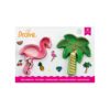 FLAMINGO AND PALM PLASTIC COOKIE CUTTERS 10/9.5XH2.2CM - 2PCS - Image 2