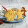 SET OF 2 GINGERGREAD MAN & HOUSE COOKIE CUTTERS 8/7XH 2.2CM - Image 3
