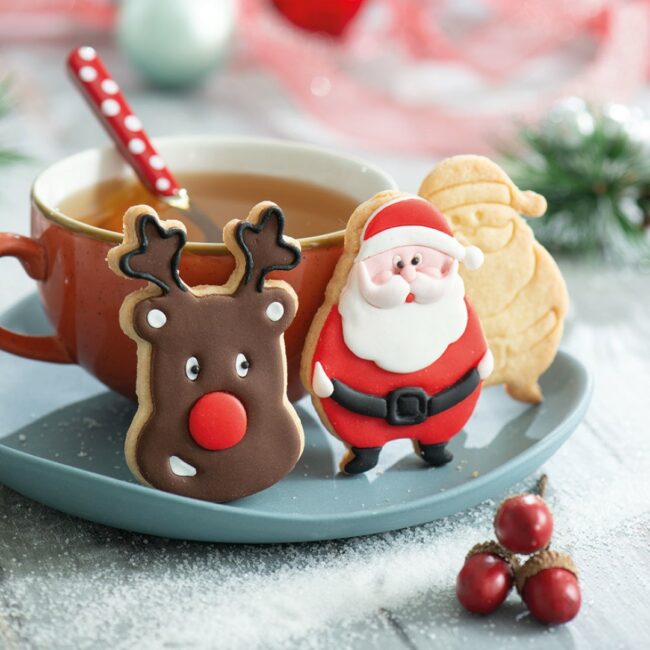 SANTA CLAUS & REINDEER COOKIE CUTTERS 8XH 2.2CM - Image 3