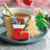 SET OF 2 XMAS TREE & BOOT COOKIE CUTTERS 8/6XH 2.2CM - Image 2