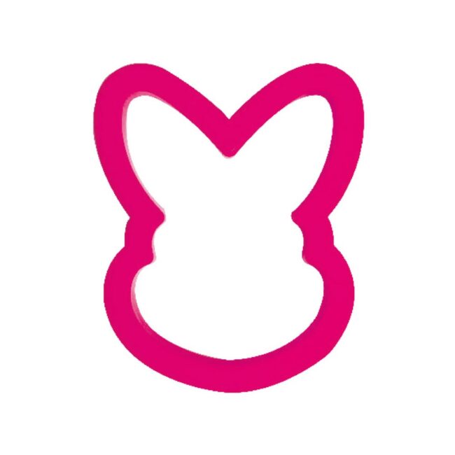 BUNNY PLASTIC COOKIE CUTTER 8,5X6XH2CM