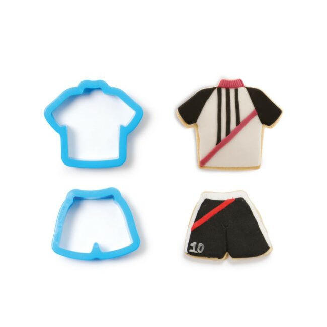 SET OF 2 T-SHIRT & PANTS PLASTIC COOKIE CUTTERS