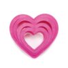 SET OF 4 HEART COOKIE CUTTERS