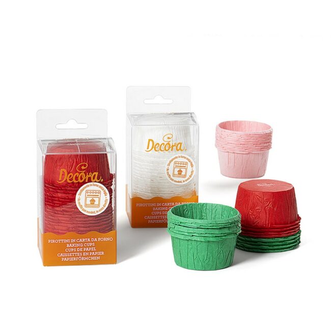 RUFFLED BAKING CUPS 55X35MM 25PCS
