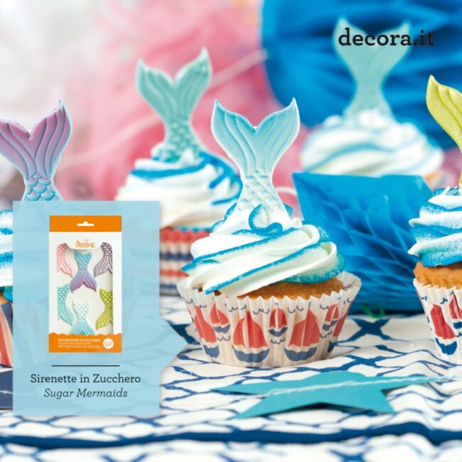 MERMAIDS SUGAR DECORATIONS - 6PCS - Image 3