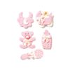 SUGAR DECO BABY NURSERY PINK - 5PCS