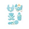 SUGAR DECORATION BABY NURSERY BLUE-SKY - 5PCS