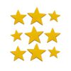 SUGAR DECORATIONS GOLDEN STARS - 9PCS