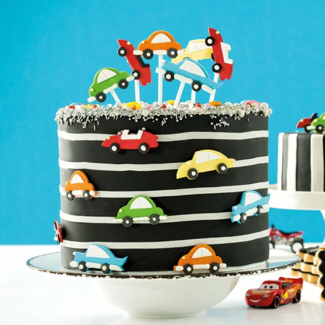 CARS SUGAR DECORATIONS - 6PCS - Image 3