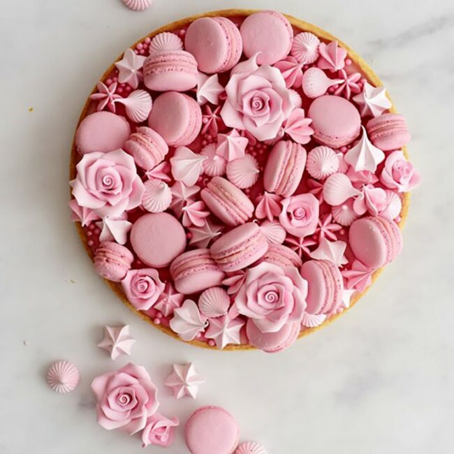 SUGAR DECORATIONS MEDIUM ROSE - 8PCS - Image 3