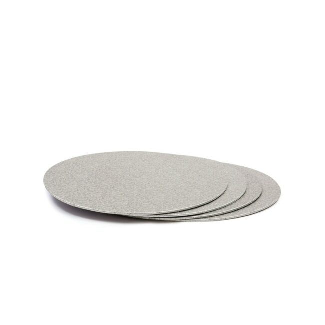 CAKE BOARD ROUND SILVER THICKNESS 3MM