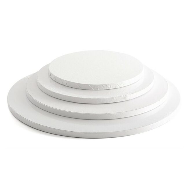CAKE BOARD ROUND WHITE THICKNESS 12MM
