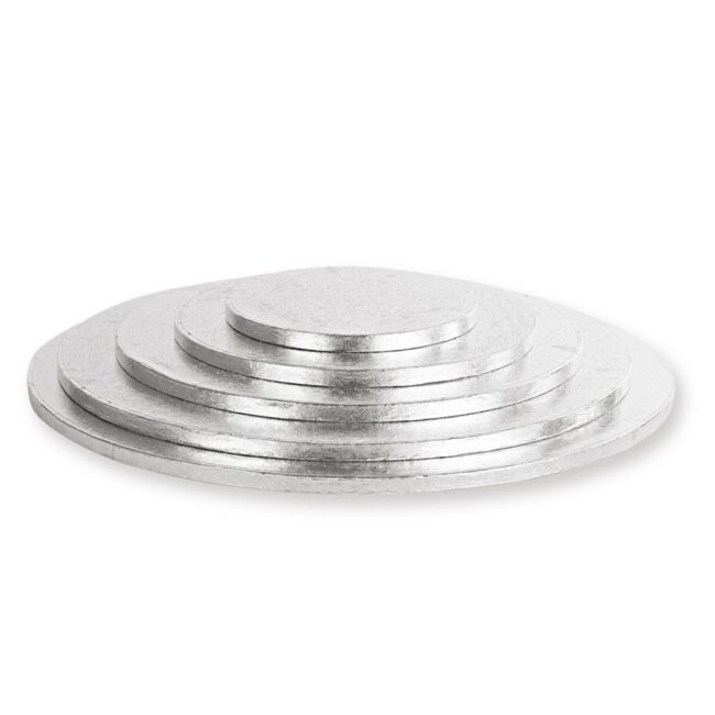 CAKE BOARD ROUND SILVER THICKNESS 12MM