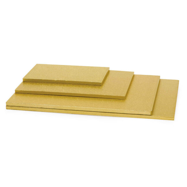 CAKE BOARD RECTANGULAR GOLD THICKNESS 12MM