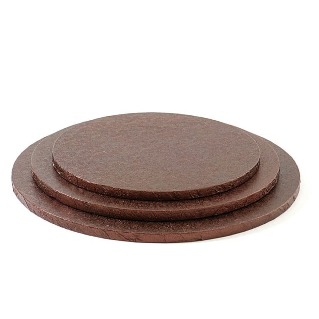 CAKE BOARD ROUND BROWN THICKNESS 12MM