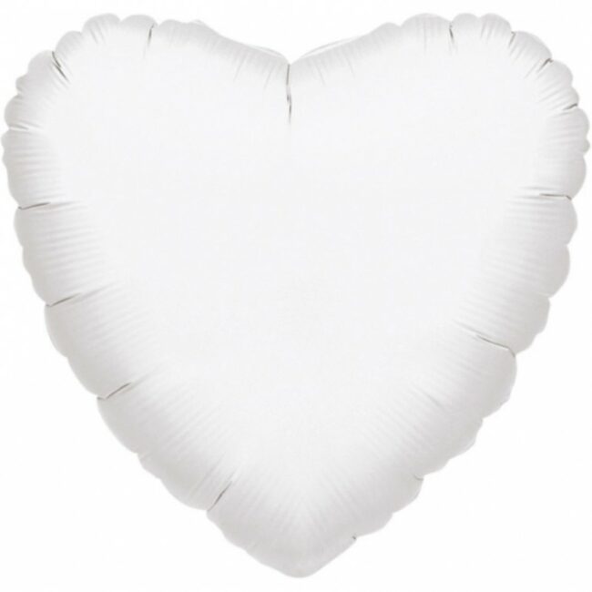 JUMBO WHITE HEART BALLOON