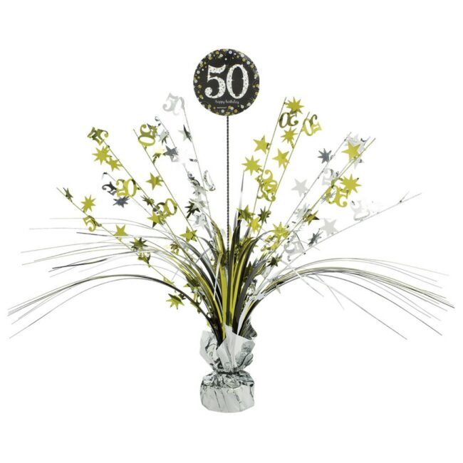 CENTERPIECE 50 CELEBRATION  SILVER & GOLD