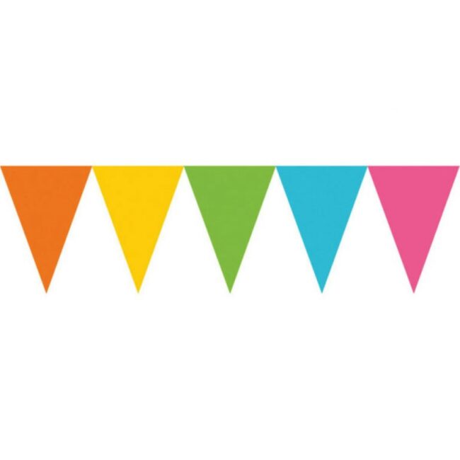 PAPER PENNANT BANNER MULTI 4.5M