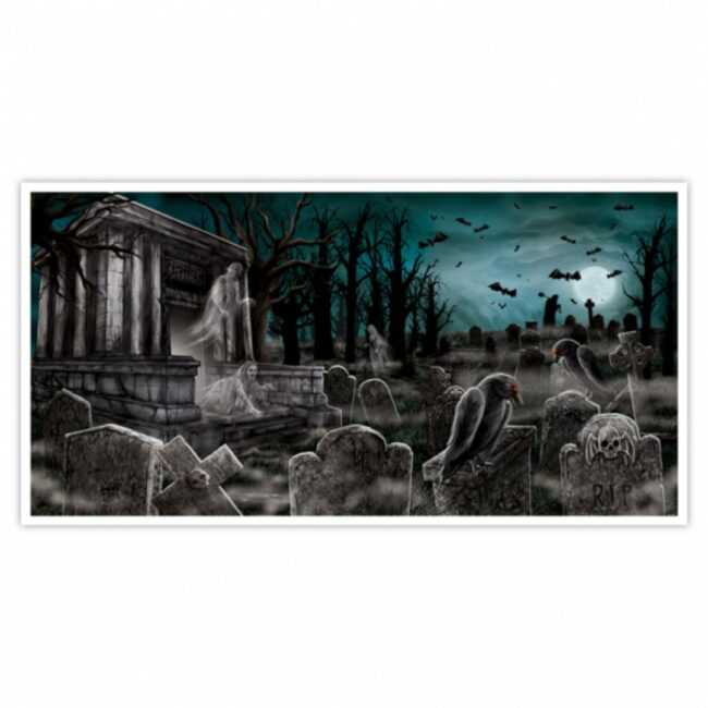 HORIZONTAL BANNER CEMETERY PLASTIC 165X84CM