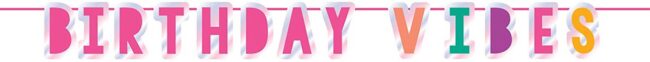 LETTER BANNER YOUNG & FAB FOIL
