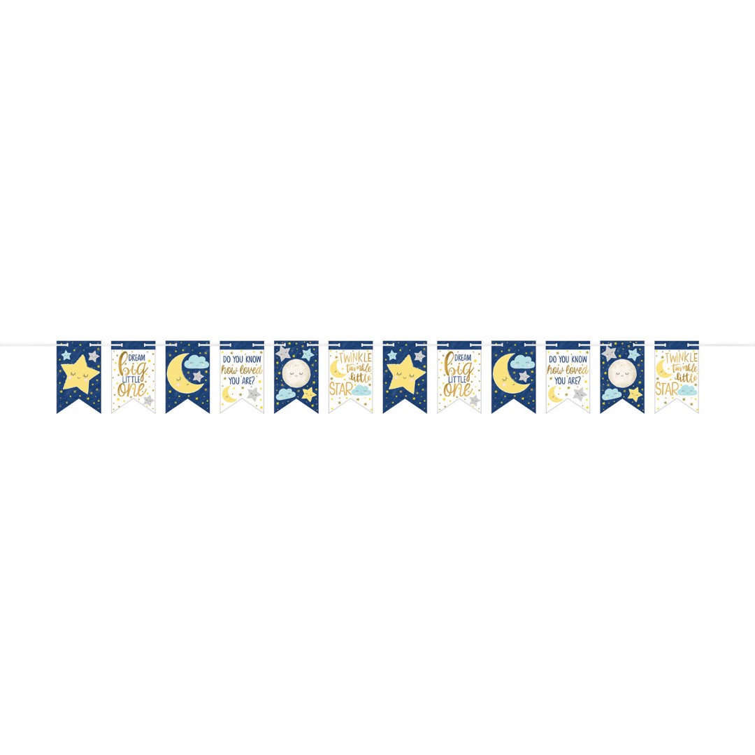 PENNANT BANNER TWINKLE LITTLE STAR 457X17.7 cm - Pergamos