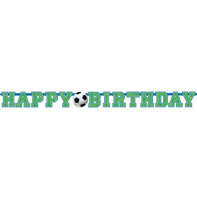 SOCCER LETTER BANNER 130X10.2CM