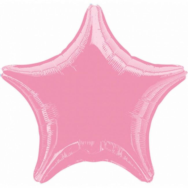 METALLIC PINK STAR BALLOON S15