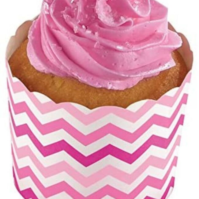 SNACK CUPS PAPER MINIS PINK 24PCS