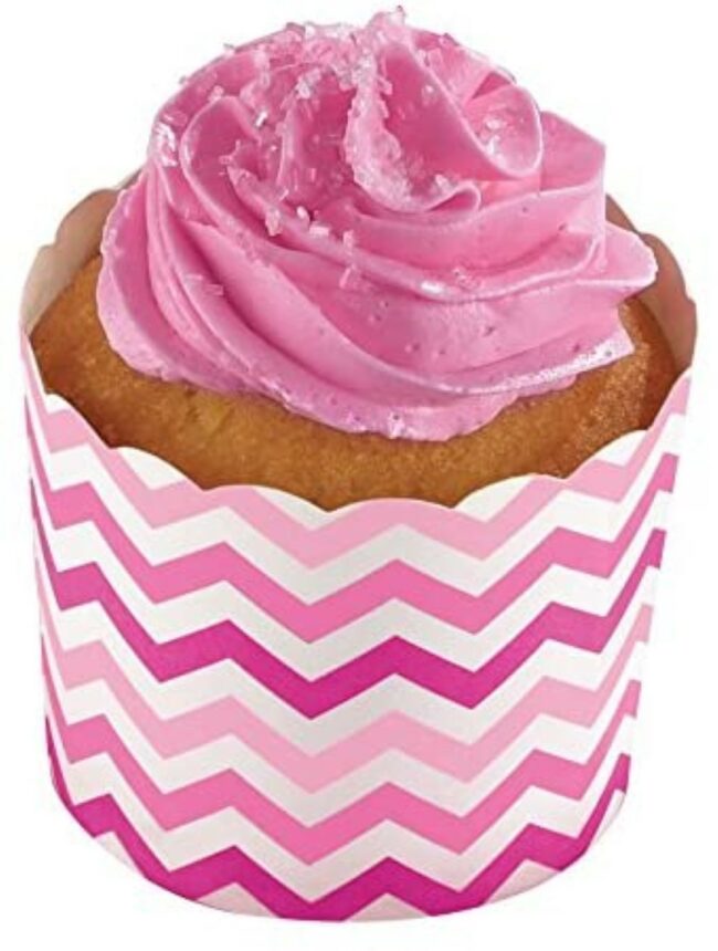 SNACK CUPS PAPER MINIS PINK 24PCS
