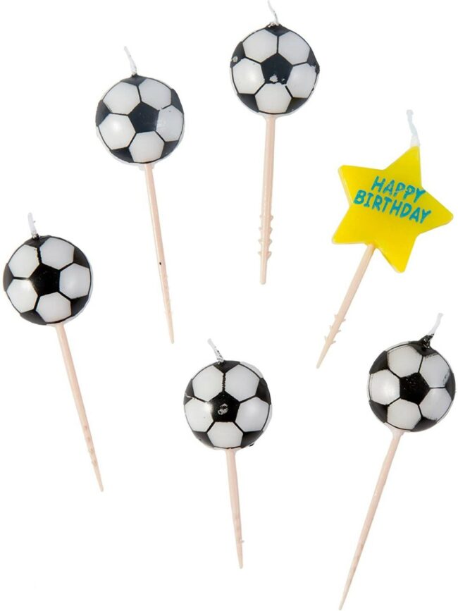MINI FIGURINE CANDLES CHAMPION SOCCER - 6PCS