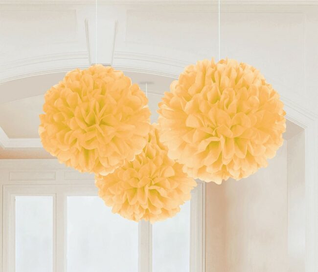 TISSUE PUFF ASSORTED SIZE GOLD