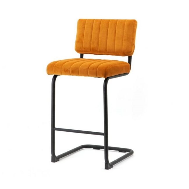 BAR CHAIR LOW OPERATOR OCHRE 45X53X93CM