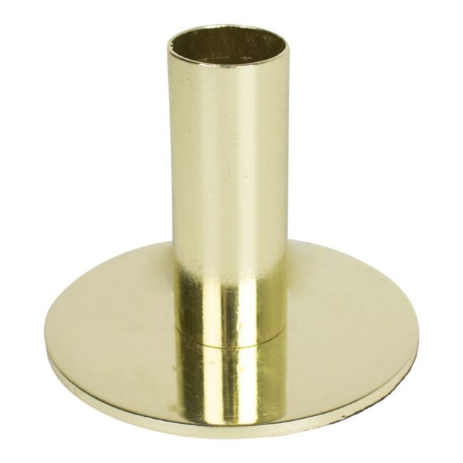 CANDLE HOLDER GOLD 8X8X6.5CM