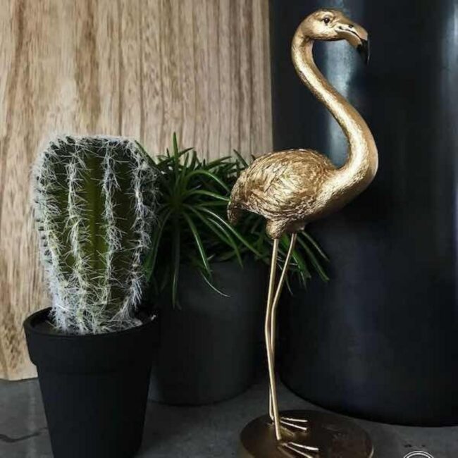 GOLDEN FLAMINGO SMALL 9 X 7 X 20 CM - Image 2
