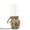 LAMP HAND GRENADE GOLD 10X9X10CM