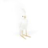 COCKATOO STANDING BIRD WHITE 11.5X7X21CM