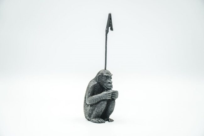 CARDHOLDER MONKEY BLACK 12.5X4.5X4.8CM