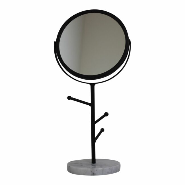 JEWELLERY MIRROR BLACK D: 17,5  X  H: 36CM