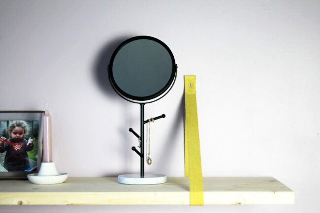JEWELLERY MIRROR BLACK D: 17,5  X  H: 36CM - Image 5
