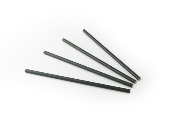 STRAIGHT PAPER STRAW BLACK D8mmX24CM 100PCS