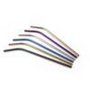 BENDED STRAW STAINLESS STEEL 6MMx23.5CM 12PCS