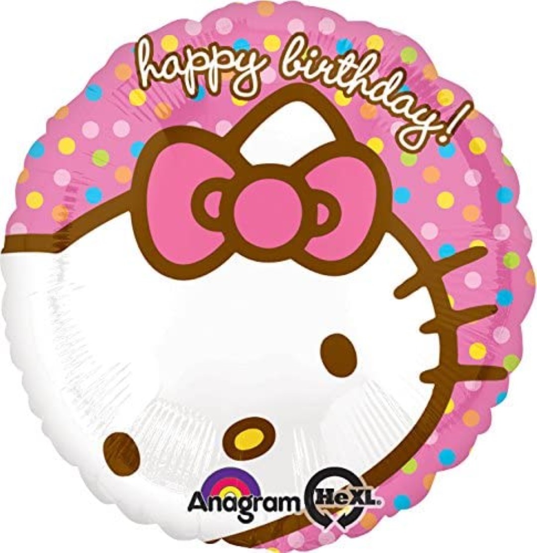 STANDARD HELLO KITTY HAPPY BIRTHDAY BALLOON