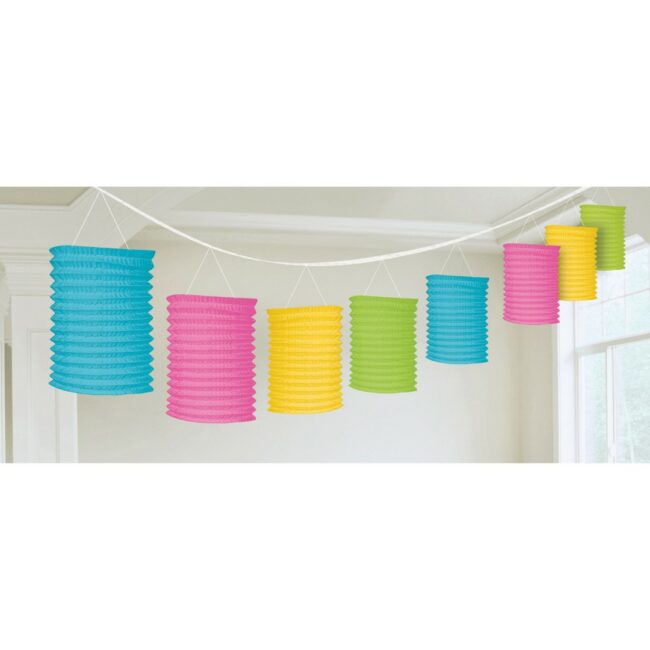 LANTERN GARLAND MULTI COLOUR 365CM